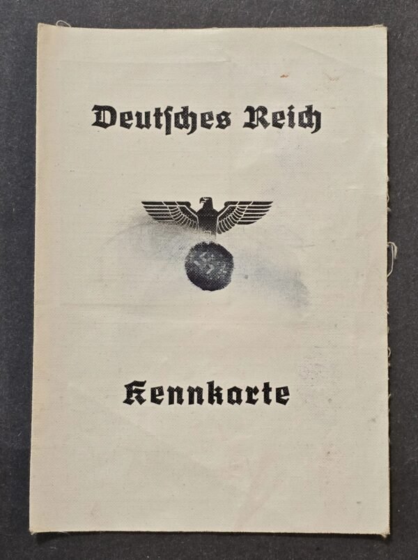 20260510_150847.jpg 1945 Freiburg German Kennkarte ID Booklet Photo Fingerprints Occupation Era