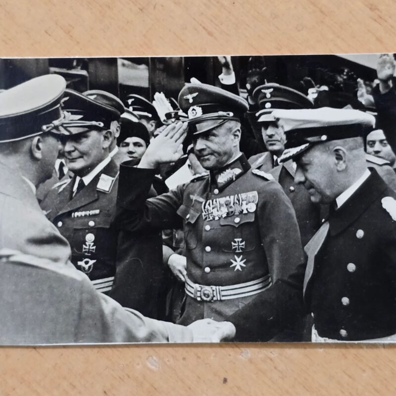 20260510_153917.jpg Rare 1938 Nazi German Third Reich Adolf Hitler Farewell Photo Rome Trip Göring Brauchitsch Raeder Photo