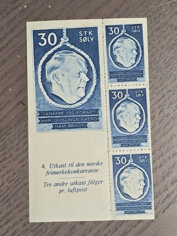 20260518_204818.jpg Norwegian Anti-Quisling Propaganda Cinderella Stamp Booklet WWII Resistance