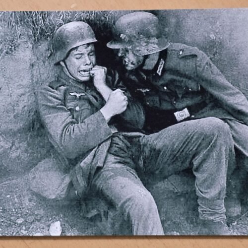 20260605_161422.jpg TERRIFIED! SCREAMING Boy Wehrmacht Soldier Pisses His pants WW2 German Photo