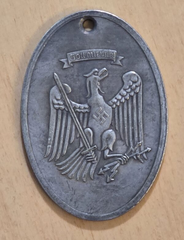 20260609_155543.jpg WW2 German Third Reich Silver Prussian Gestapo Warrant Disc Badge Secret Police