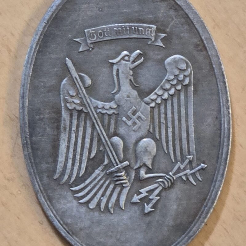 20260609_155605.jpg WW2 German Third Reich Silver Prussian Gestapo Warrant Disc Badge Secret Police Berlin