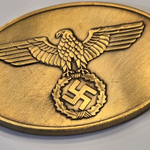 20260609_155843.jpg Gestapo Bronze Warrant Disc WW2 Nazi German NSDAP Third Reich State Criminal Police Badge