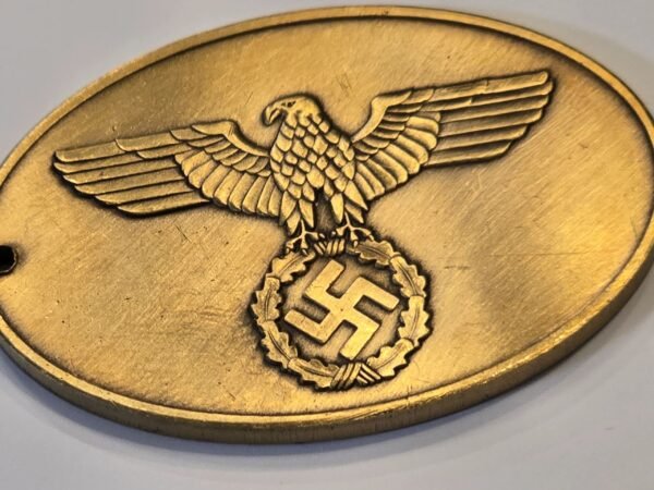 20260609_155843.jpg Gestapo Bronze Warrant Disc WW2 Nazi German NSDAP Third Reich State Criminal Police Badge