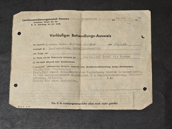 20260610_164227.jpg RARE WW2 German POW Release Certificate 1947 Russian Prison Repatriation Document