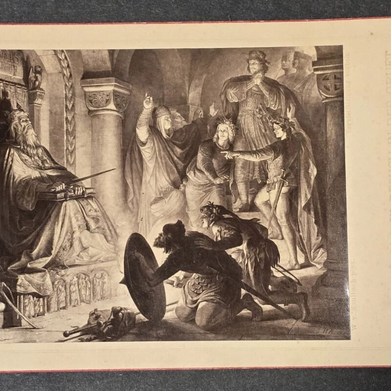 20260610_193406.jpg Antique German Cabinet Card Kaiser Otto III Visit to Charlemagne Tomb Aachen c1900
