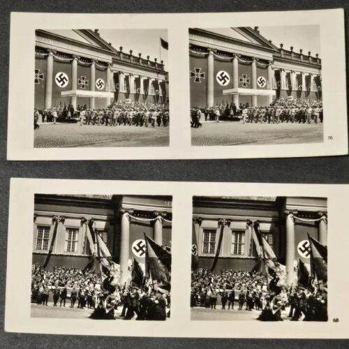 20260610_194518.jpg NSDAP German Third Reich 1939 Reichskriegertag 3D Stereo Photo Pair Lot Heinrich Hoffmann WW2