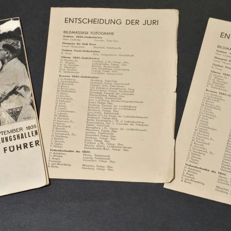 20260610_195154.jpg Third Reich 1935 Essen German Photography Exhibition Guide Book w Jury Award Inserts