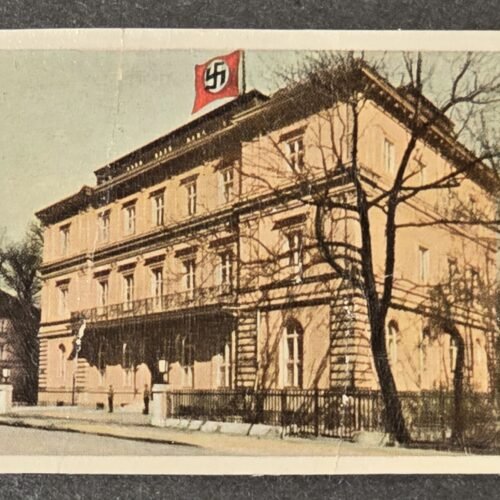 20260610_195346.jpg NSDAP Third Reich Party HQ Brown House Color Cigarette card WW2 German