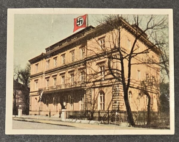 20260610_195346.jpg NSDAP Third Reich Party HQ Brown House Color Cigarette card WW2 German