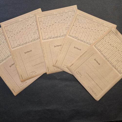 20260612_161122.jpg Original 1944 German Feldpost Letter Sheets Lot of 5 Unused WWII Mailers w/ Calendar