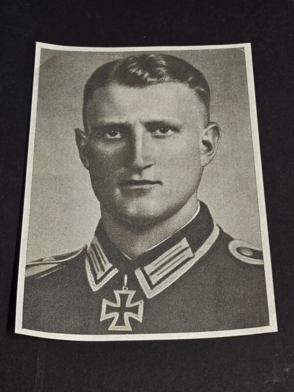20260613_163420.jpg WWII German Print Knight's Cross Holder Oberfeldwebel Peter Veeser Heer Portrait