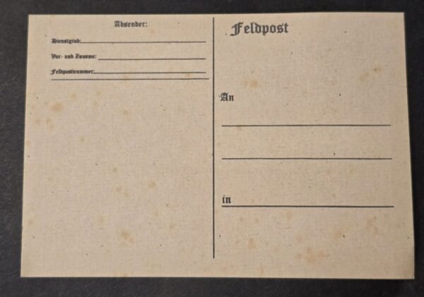 20260617_162936.jpg AFRIKA KORPS PANZER TANK Postcard Palm Tree w Swastika Stamp WW2 Nazi German