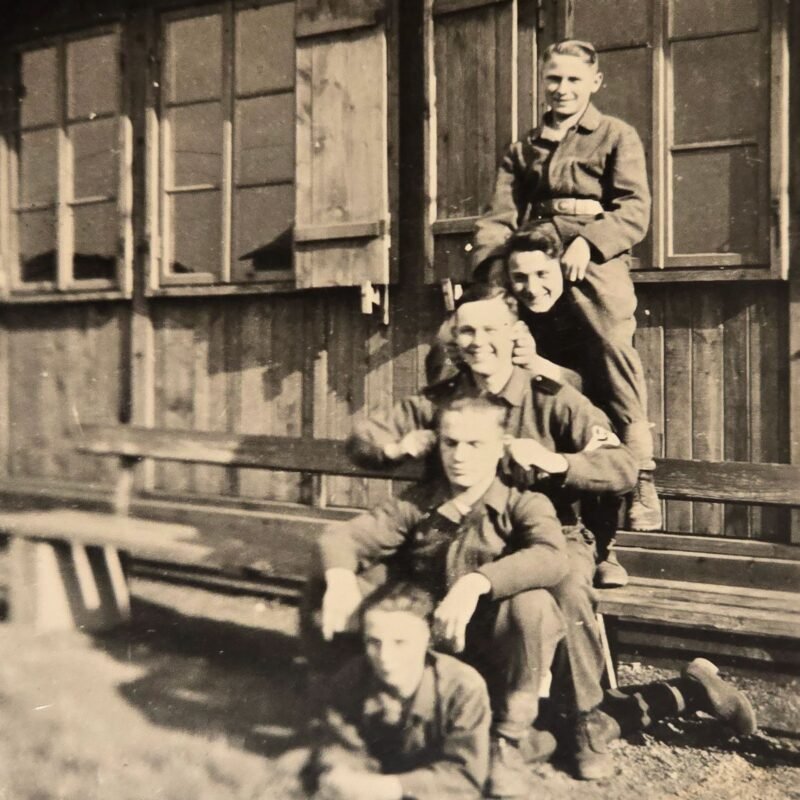 20260621_121512.jpg Hitler Youth HJ Boys in Uniform Clowning Around WW2 German Photo