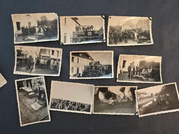 Shawshank Wehrmacht! Officers - Soldiers Celebrate - Swastika Flags Beer WW2 German Third Reich Era Photo lot x 10