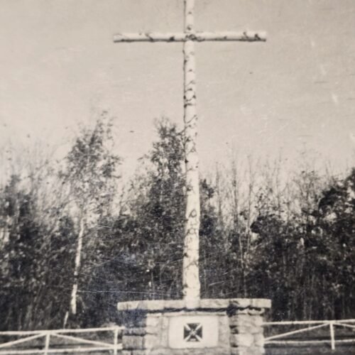 Iron Cross Swastika Cross Memorial Minument WW2 German Third Reich Era Photo