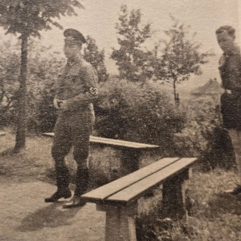 20260621_122416.jpg Hitler Youth HJ Jugend Leader w Swastika Armband WW2 German Third Reich Era Photo