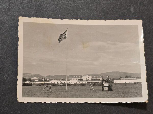 20260621_122500.jpg Swastika Battle Flag - Machine Guns Wehrmacht Steel Helmet Soldiers WW2 German Photo