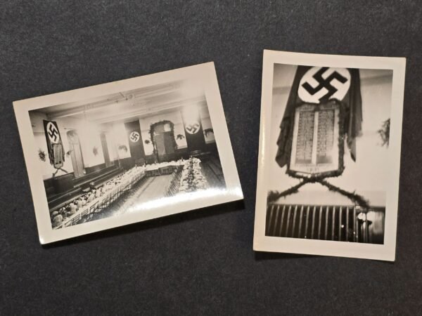 20260621_122812.jpg Fallen SA Stormtroopers Swastika Flag Memorial WW2 German Third Reich Era Photos x 2
