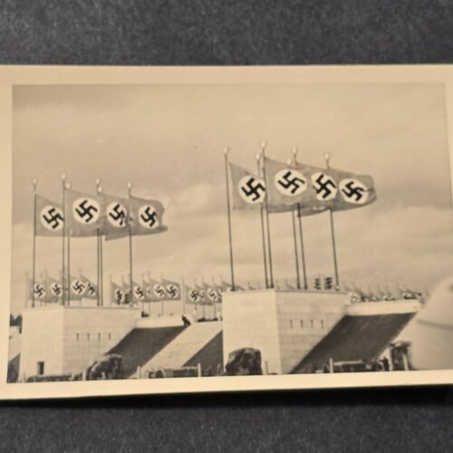 20260621_155424.jpg NSDAP Third Reich Swastika Flags at Rally Grounds WW2 German Photo