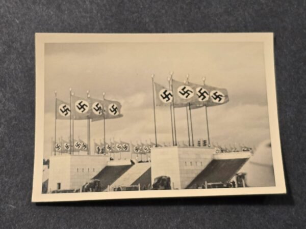 20260621_155424.jpg NSDAP Third Reich Swastika Flags at Rally Grounds WW2 German Photo