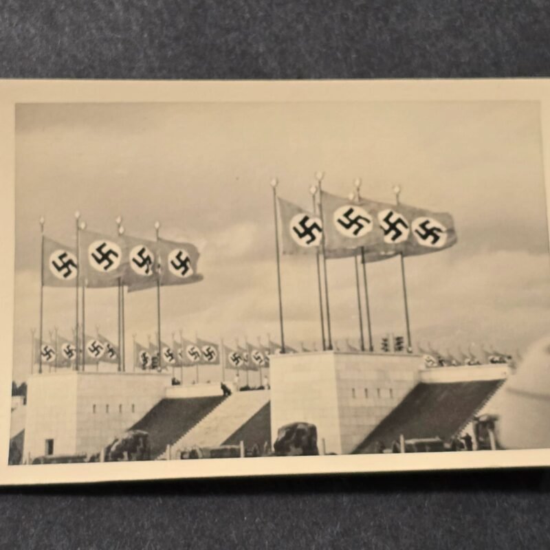 20260621_155424.jpg NSDAP Third Reich Swastika Flags at Rally Grounds WW2 German Photo