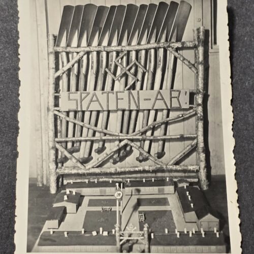 20260621_155634.jpg RAR Swastika Decoration w Barracks Model WW2 German Third Reich Era Photo