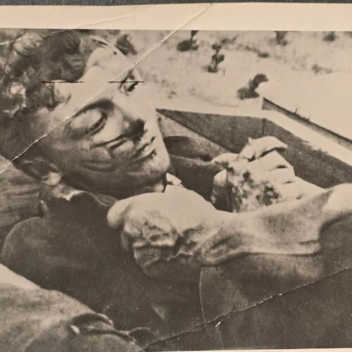 20260621_155900.jpg GRUESOME! Nazi Atrocity Photo Jewish Victim Murdered - Manhandled! WW2 German Third Reich Era Press Photo