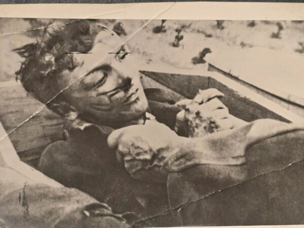 20260621_155900.jpg GRUESOME! Nazi Atrocity Photo Jewish Victim Murdered - Manhandled! WW2 German Third Reich Era Press Photo