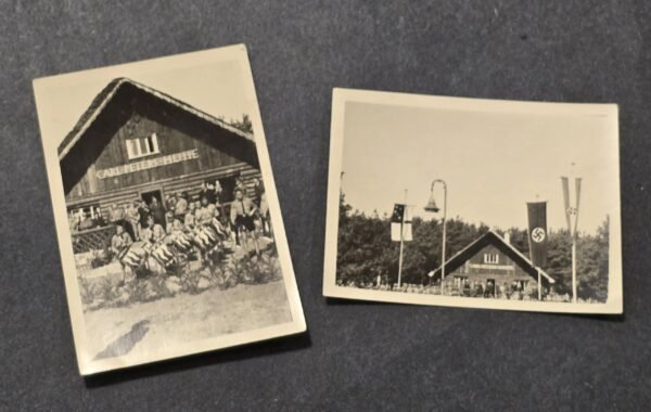 20260621_160118.jpg WWII German Hitler Youth DJ Photo Lot HJ Carl Peters Hütte Gathering Camp Flags Drums