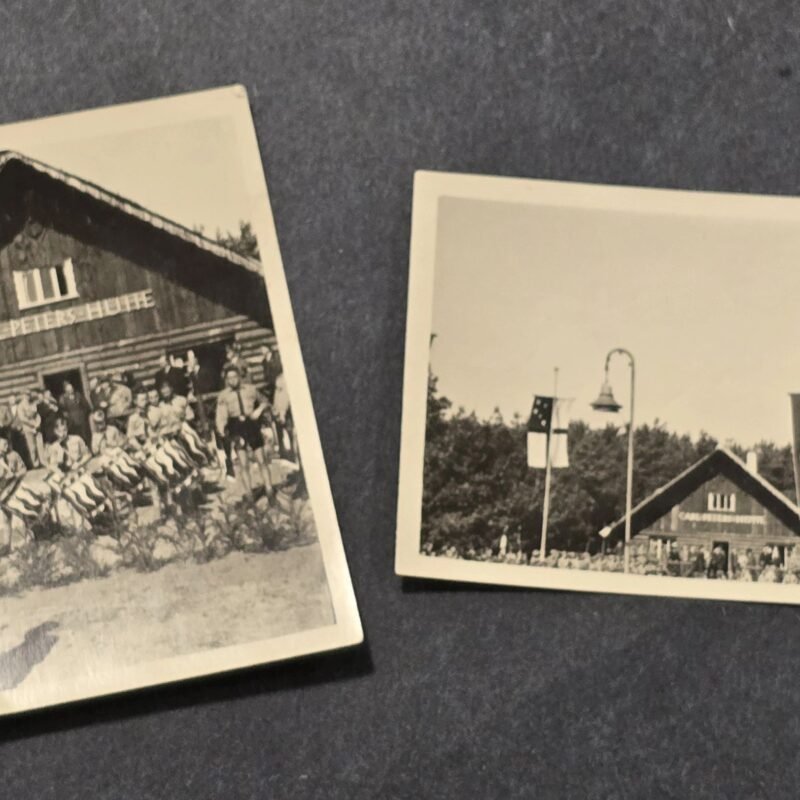 20260621_160118.jpg WWII German Hitler Youth DJ Photo Lot HJ Carl Peters Hütte Gathering Camp Flags Drums