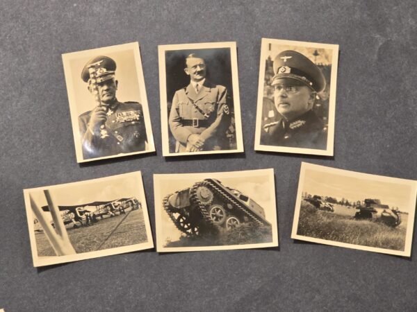20260621_160250.jpg NSDAP Third Reich WWII Nazi German Photo Card Lot x6 Hitler Blomberg Fritsch Luftwaffe Tanks