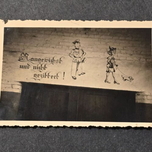 20260621_160416.jpg Original WWII German Mysogynistic Barracks Humor Photo Wehrmacht Officer Risqué Wall Mural