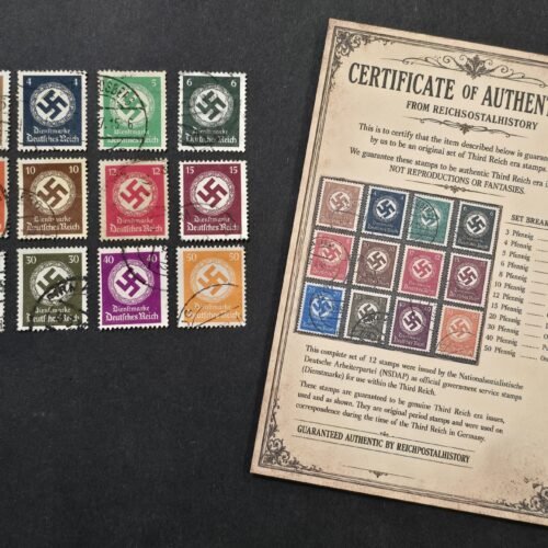 20260623_151519 Official Swastika Government official Stamp Set w COA WW2 Nazi German Third Reich NSDAP