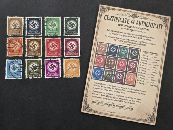 20260623_151519 Official Swastika Government official Stamp Set w COA WW2 Nazi German Third Reich NSDAP