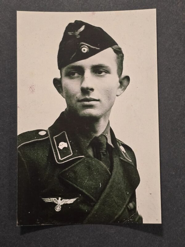 Panzer Man Tank Division WW2 German Military Soldiers Studio Portrait Photo - Reprint