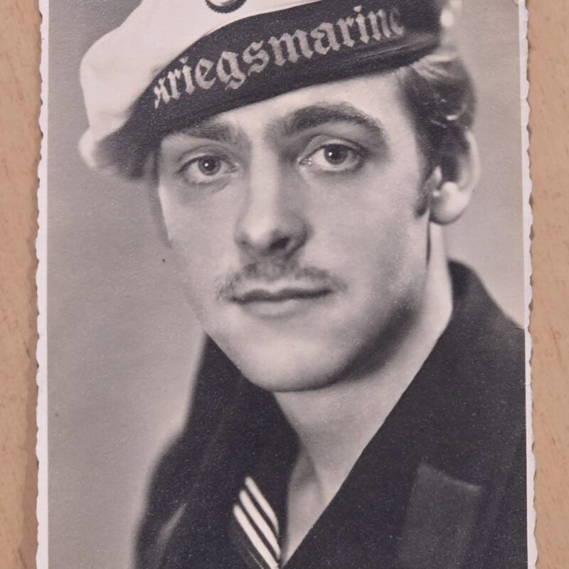 20260706_161304.jpg WW2 German Kriegsmarine Navy Sailor Portrait Photo Postcard RPPC