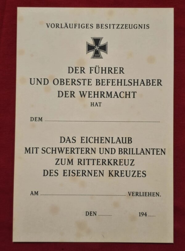 20260708_144251.jpg WW2 German HANS ULRICH UDEL GOLD OAK LEAVES w SWORDS & DIAMONDS Boxed Collection