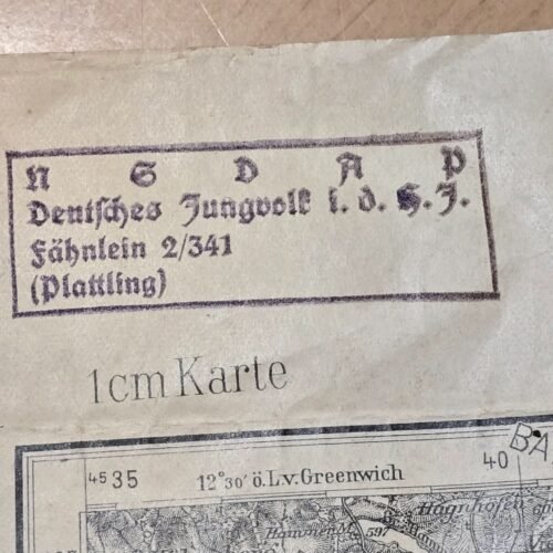 20260710_121418.jpg Rare 1933 Nazi Hitler Youth HJ DJ Wall Map NSDAP Stamped Early Third Reich German
