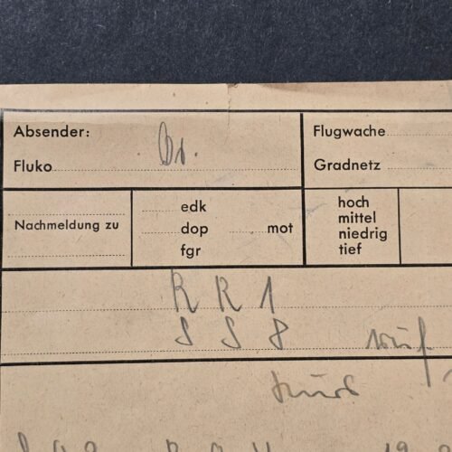 20260710_122345.jpg WWII German Luftwaffe Flugwache Enemy Aircraft Observation Report Document 1941