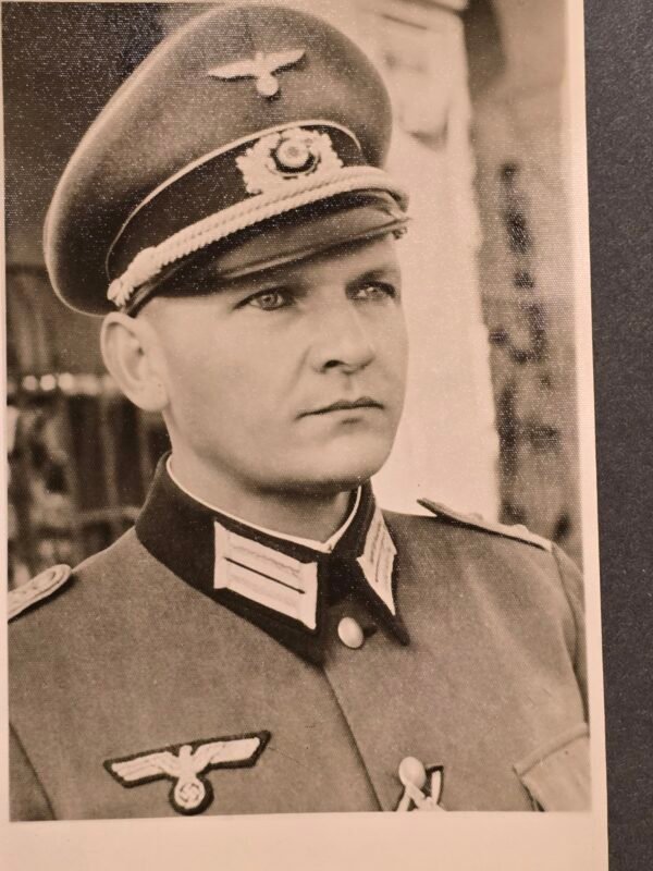 WW2 German Wehrmacht Sinister looking Officers Military Photo Postcard RPPC
