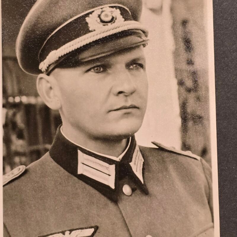 WW2 German Wehrmacht Sinister looking Officers Military Photo Postcard RPPC