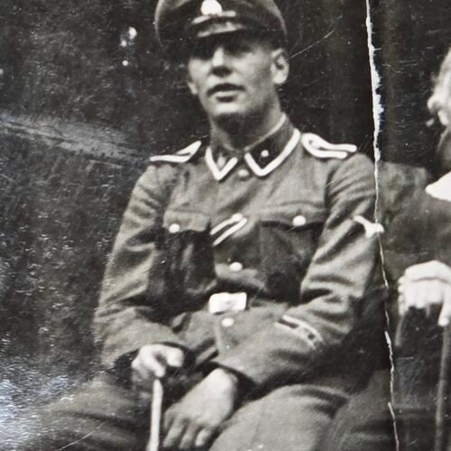 20260721_203028 SS Soldier w Deathshead Visor Cap DAS REICH?? WW2 German Military Wartime Photo