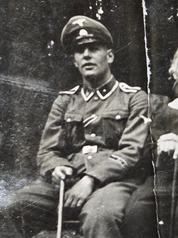20260721_203028 SS Soldier w Deathshead Visor Cap DAS REICH?? WW2 German Military Wartime Photo
