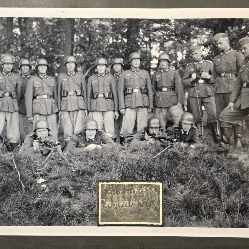WOW 1 OF A KIND WALL MILITARY ART! WEHRMACHT MACHINE GUN MG CREW PRINT PHOTO