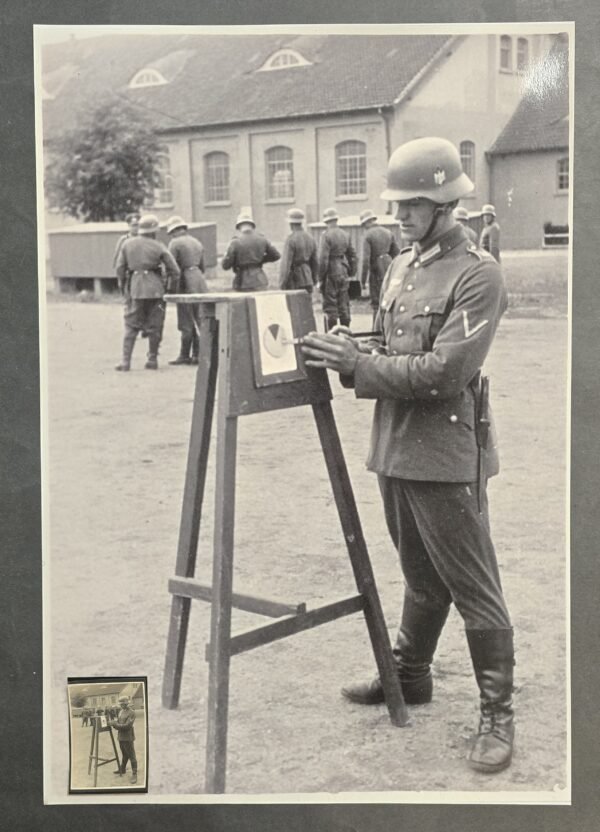 WOW 1 OF A KIND WALL MILITARY ART! WEHRMACHT STEEL HELMET SOLDIER PRINT PHOTO