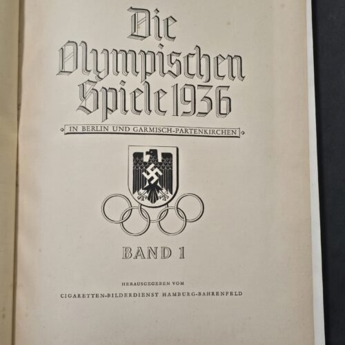 Third Reich 1936 Olympics Olympia Band 1 Cigarette Card Album Berlin