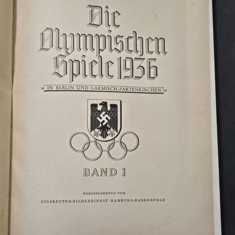 Third Reich 1936 Olympics Olympia Band 1 Cigarette Card Album Berlin