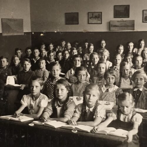 20260731_152325 WW2 German HJ Hitler Youth Boys - BDM Girls NSDAP Third Reich School Classroom photo