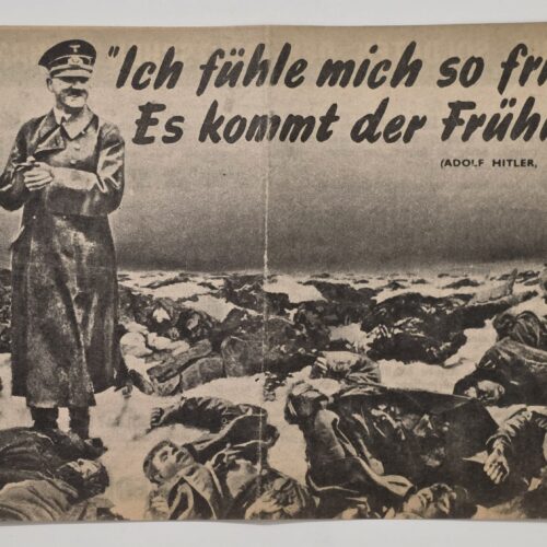 20260909_135719 Original WWII German Eastern Front Soviet Propaganda Nazi Leaflet Adolf Hitler Spring G.12